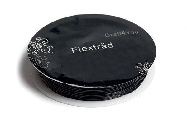 Flextråd 0,5mm ca. 8m, sort